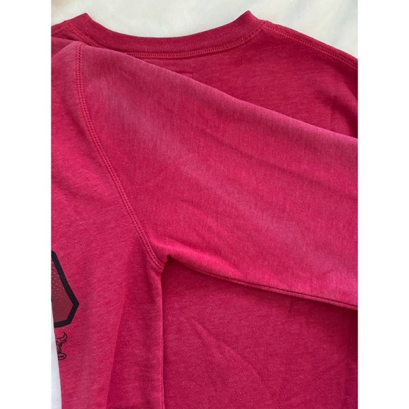 Vtg 90s Red Chicago Bulls Crewneck Sweatshirt Sz Medium (M) Team Hanes NBA - Picture 5 of 8